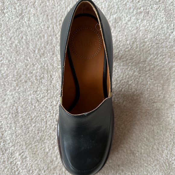 Chole black platform loafers - Picture 2 of 7